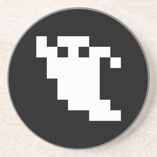Porta-copos Fantasma de pixel de 8 bits (Frente)