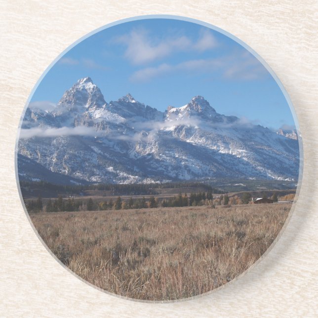 Porta-copos Farm Series---Teton Mountains in Wyoming (Frente)