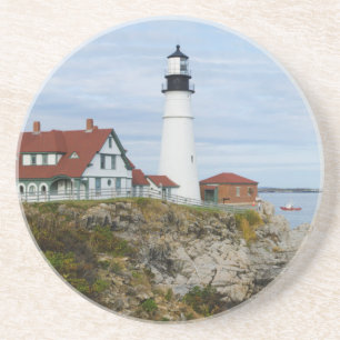 Porta-copos Farol de Portland Headlight em costa rochosa