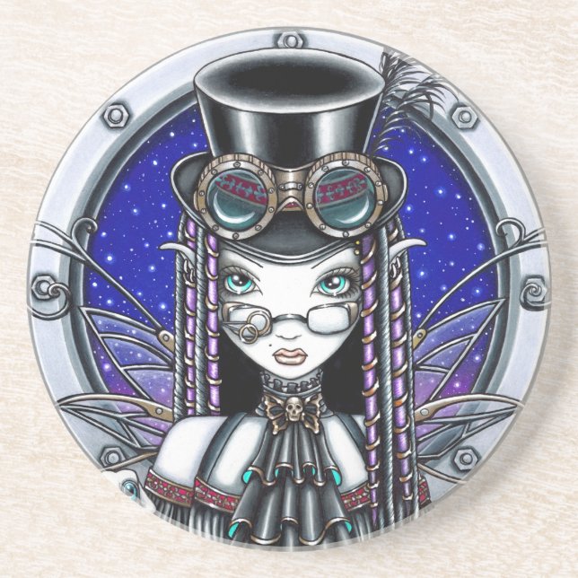 Porta copos feericamente do arenito do punk do (Frente)