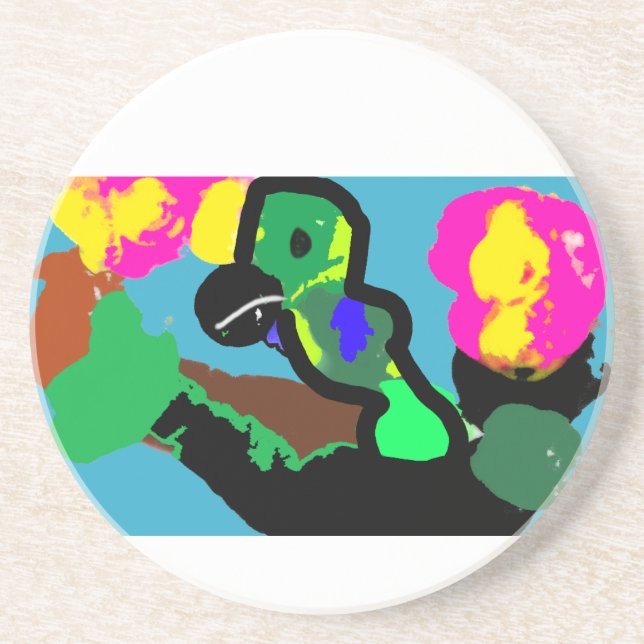 Porta-copos Felicidade de papagaio (Frente)