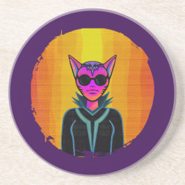 Porta-copos Feline Character in triplicate