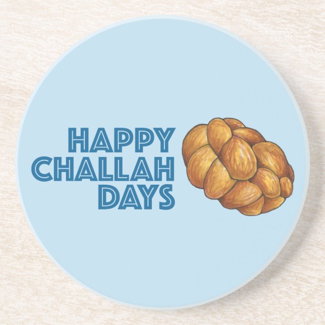 Porta-copos Feliz Challah Days Hanukkah Jewish Holiday Bread (Frente)