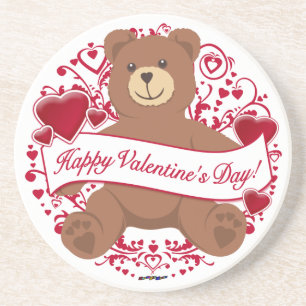 Porta-copos Feliz dia dos namorados! Urso de ursinho