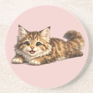 Porta-copos Feliz gato Maine Coon Design de Vibrações Positiva