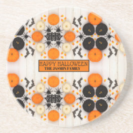 Porta-copos Feliz Halloween Abóbora Laranja