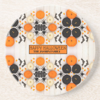 Porta-copos Feliz Halloween Abóbora Laranja