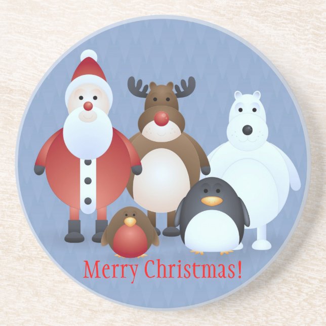 Porta-copos Feliz Natal (Frente)