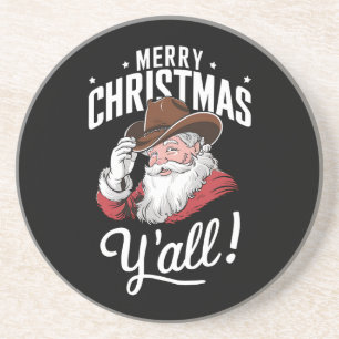 Porta-copos Feliz Natal a Todos Cowboy Country Papai Noel