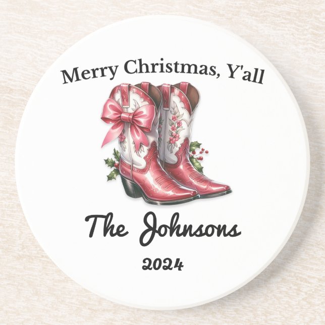 Porta-copos Feliz Natal Y (Frente)