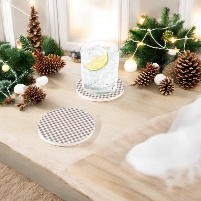 Porta-copos Feriado de Xadrez de Plum Buffalo (Criador carregado)