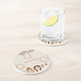 Porta-copos Festa de aniversário de cowboy do País Ocidental