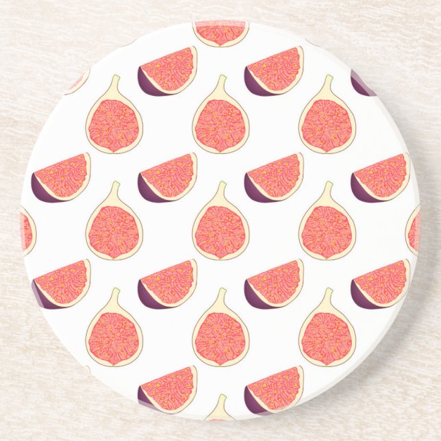 Porta-copos Fig roxo sem costura: padrão colorido (Frente)