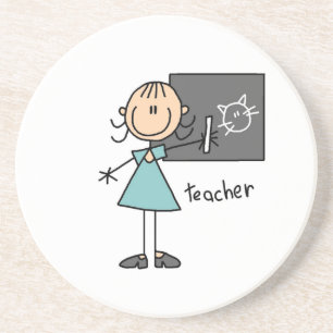 Porta-copos Figura de Professor em Stick Figure