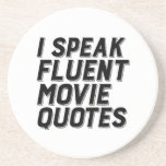 Porta-copos Filme Engraçado Humor Eu Falo Citações Fluentes<br><div class="desc">Falo Citações De Filme Fluente. Design engraçado e humorístico para aqueles que adoram assistir filmes, ir ao cinema ou cinemas, filmes clássicos, ação ou comédia romântica. Legal safra e retrô-mercadoria para cineastas. Perfeito para a noite de cinema. presente de Natal e excelente para famílias, amigos, colegas ou colegas de trabalho....</div>