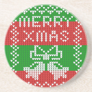 Porta-copos Fios de jingelas com estrutura de suéter febril