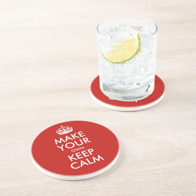 Porta-copos Fique Calmo E Faça Seu Próprio Personalizado (Lateral)