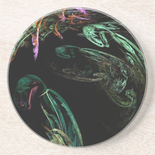 Porta-copos Fireworks abstrato (Frente)