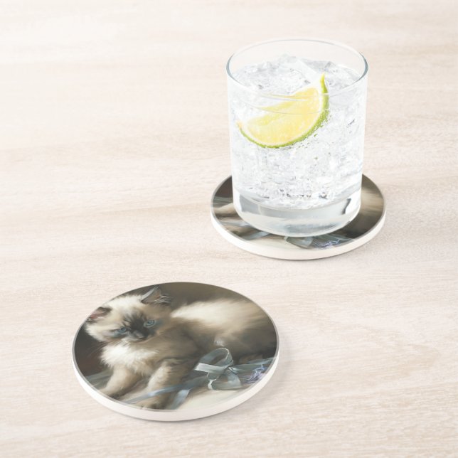 Porta-copos Fita Tangue Siamese Kitten (Lateral)