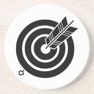 Porta-copos Flecha atingiu um alvo redondo