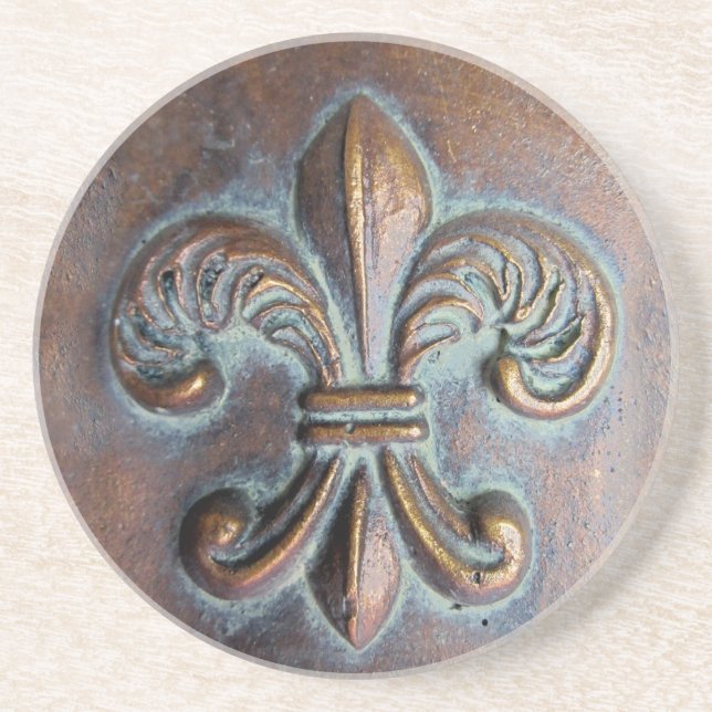 Porta-copos Fleur De Lis, Impresso De Olho De Cobre (Frente)