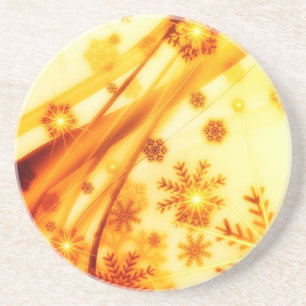 Porta-copos Flocos de neve de Natal ouro