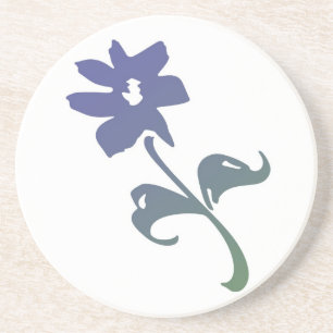 Porta-copos Flor azul poética