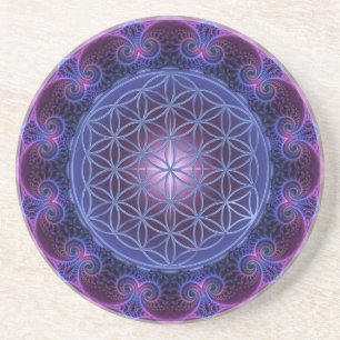 Porta-copos FLOR DA Praça LIFE/Blume des Lebens Mandala II