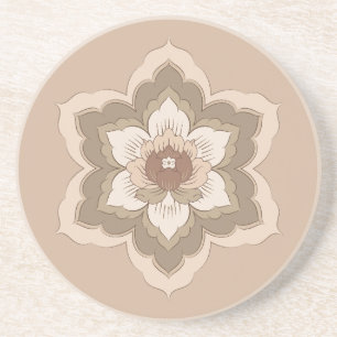 Porta-copos Flor de Baoxiang Chinesa em Bronze de Outono