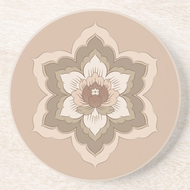 Porta-copos Flor de Baoxiang Chinesa em Bronze de Outono (Frente)