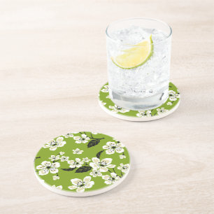 PORTA-COPOS FLOR DE CEREJEIRA - SAKURA (VERDE MATCHA)