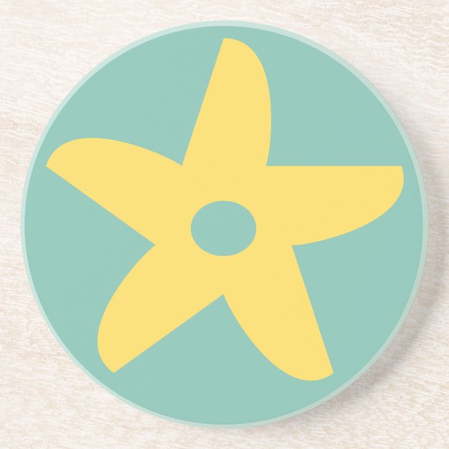 Porta-copos Flor Engraçado (Frente)