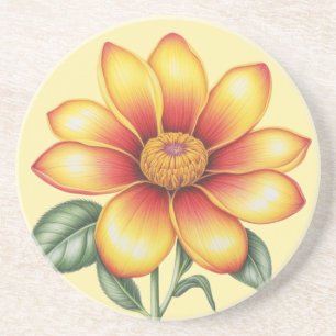 Porta-copos Flor Laranja
