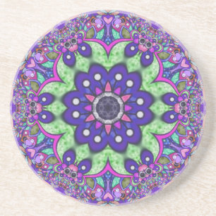 Porta-copos Flor Mandala