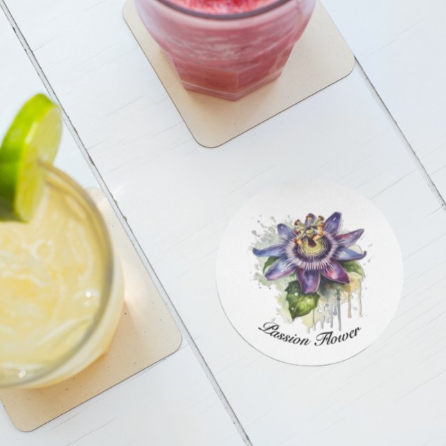 Porta-copos Flor Passivo Púrpura (Criador carregado)