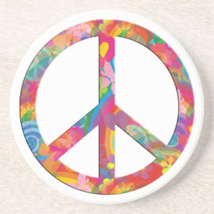 Porta-copos Flor Power Peace