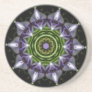 Porta-copos Flor Roxa