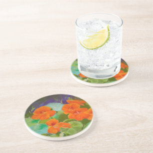 Porta-copos Floração de Nastúrcio - Pastel Botânico