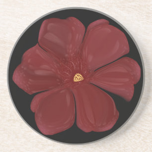 Porta-copos Floração Malva Profunda Brilhante Escura Botânica