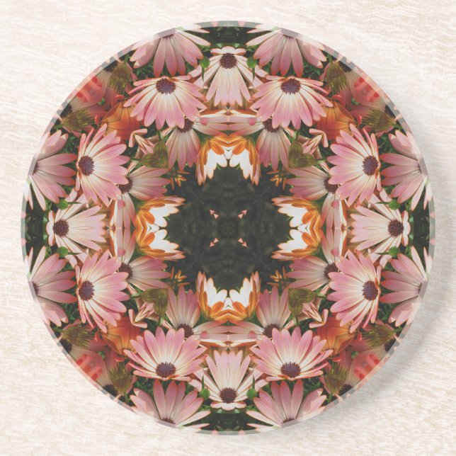 Porta copos Floral Africano Daisy Kaleidoscope (Frente)