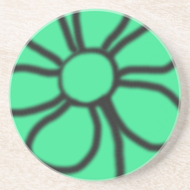 Porta copos Floral do Mod (Verde) (Frente)