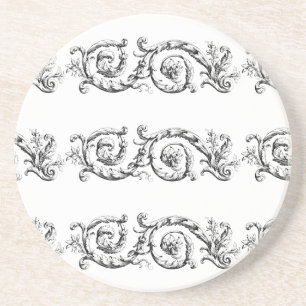 Porta-copos floreio ornamental divisor
