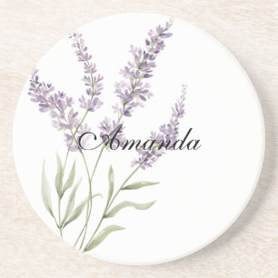Porta-copos Flores de Lavanda Bonitas Aniversário