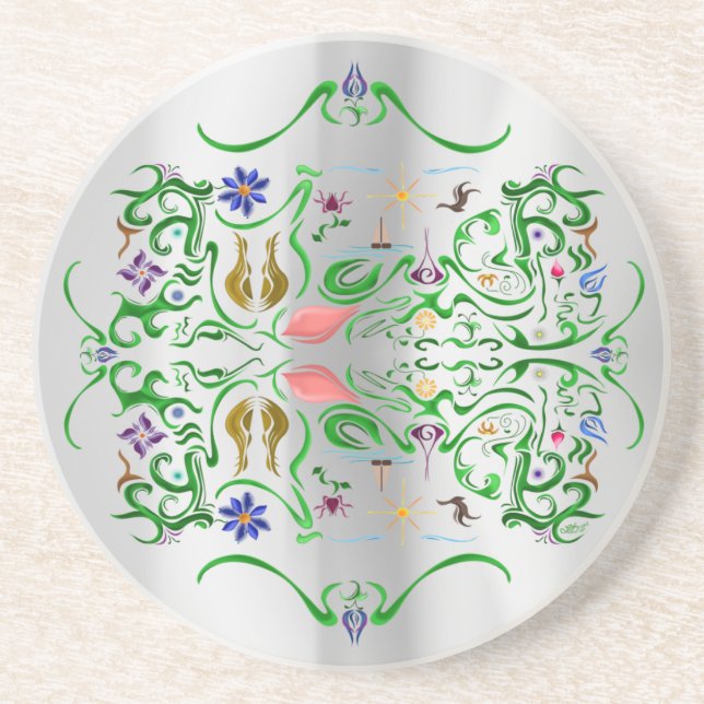 Porta-copos Flores e caprichos~echo (Frente)