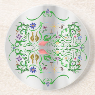 Porta-copos Flores & Fantasias~echo