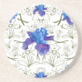 Porta-copos Flores românticas no jardim de cabanas inglês