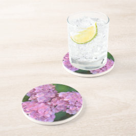 Porta-copos Flores rosa pastel Hortensia hydrangea