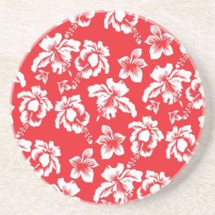 Porta-copos Flores vermelhas havaianas
