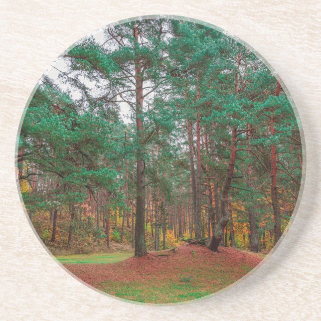 Porta-copos Floresta do outono (Frente)
