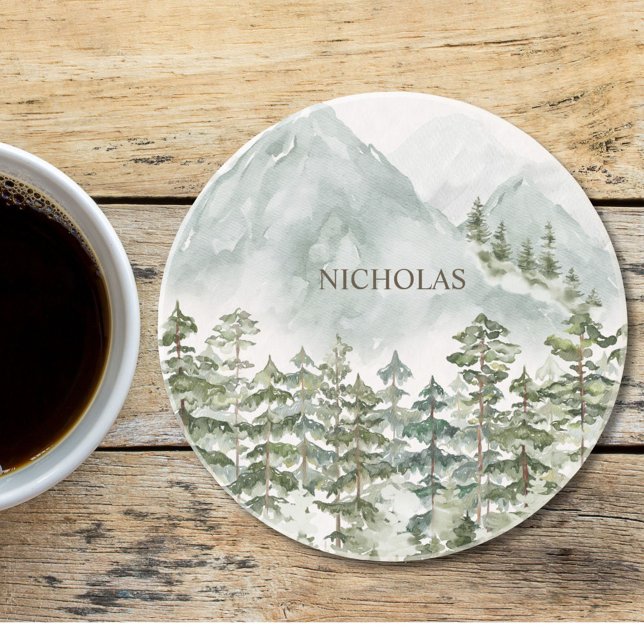 Porta-copos Floresta e Natureza das Montanhas (In situ)